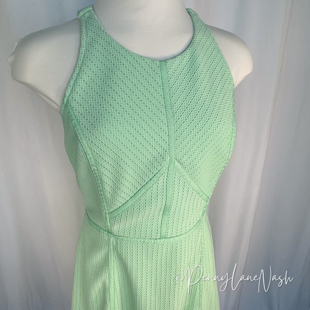 Miami Sleeveless Fit & Flare Dress Mint Green - Picture 4 of 9